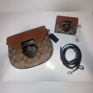 Coach Morgan Saddle Bag & Wallet in Signature Colorblock
